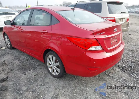 2014 Hyundai Accent Gls из США, поврежденный, VIN KMHCU4AE1EU597433